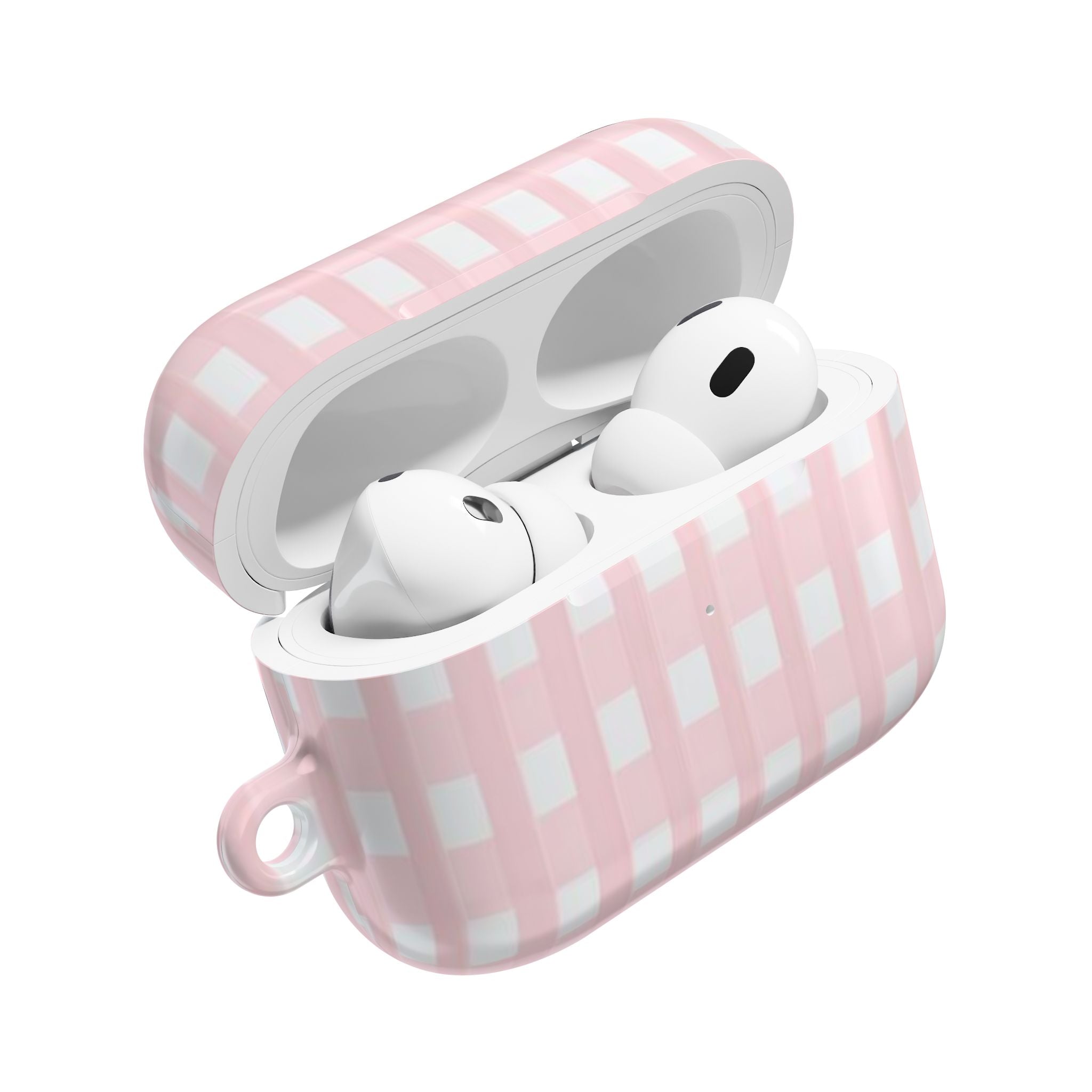 Pink Gingham AirPod Case
