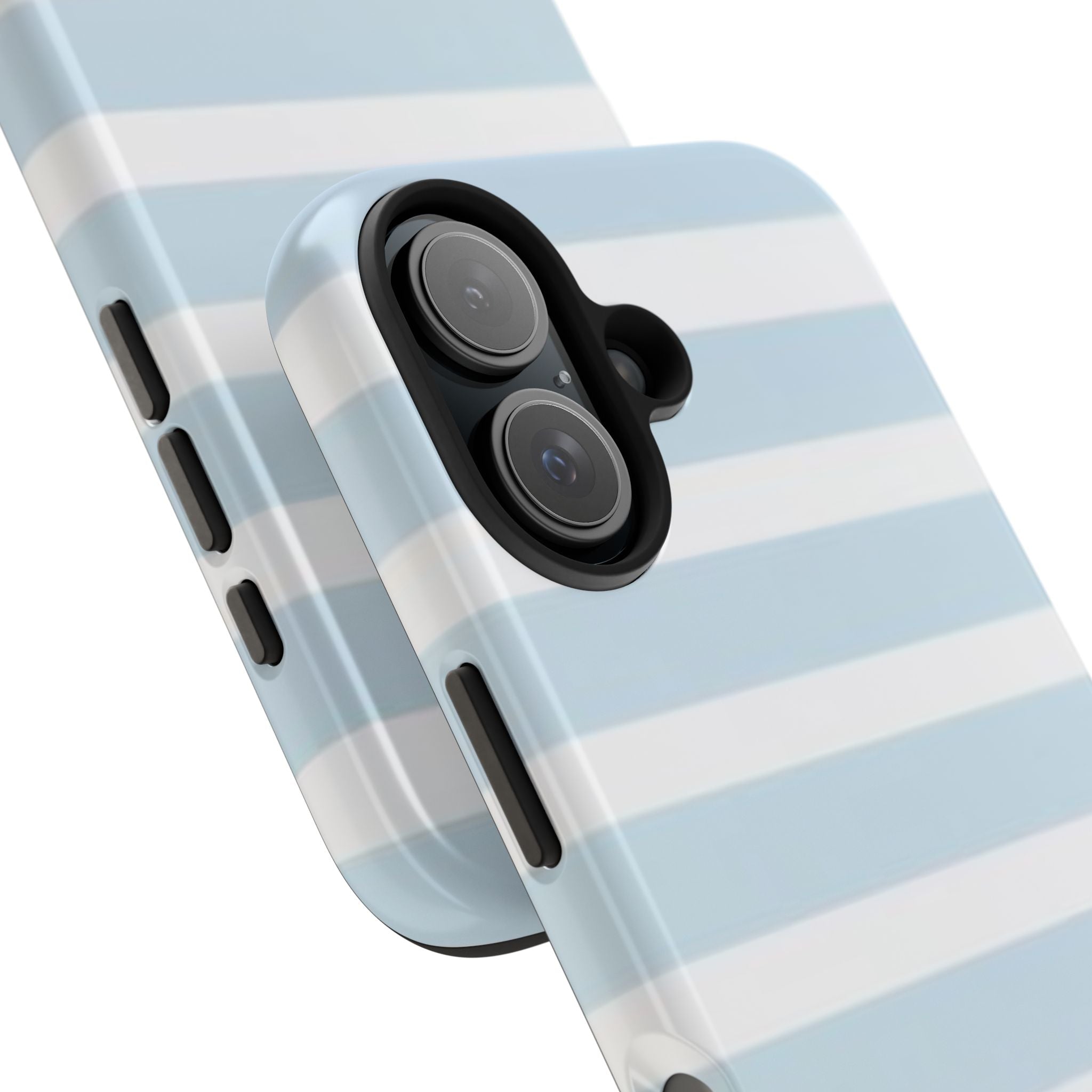 Light Blue Striped Phone Case