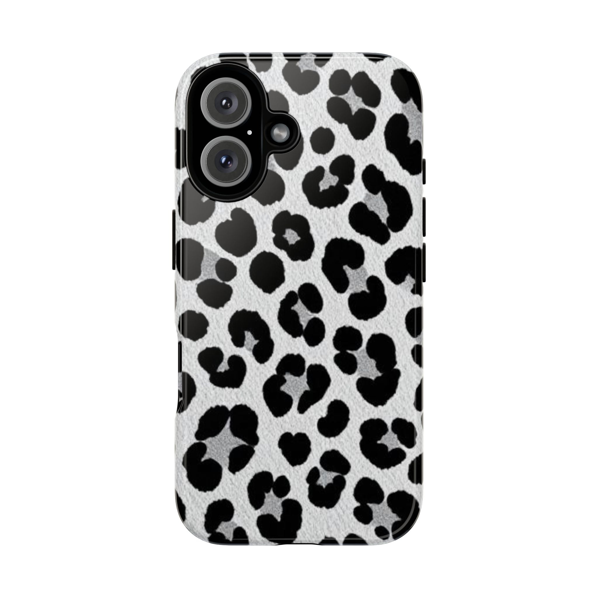 Black and White Leopard Print Phone Case
