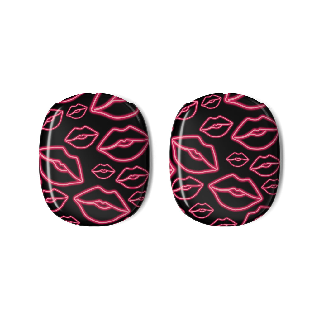 Neon Red Lips Airpods Max Case