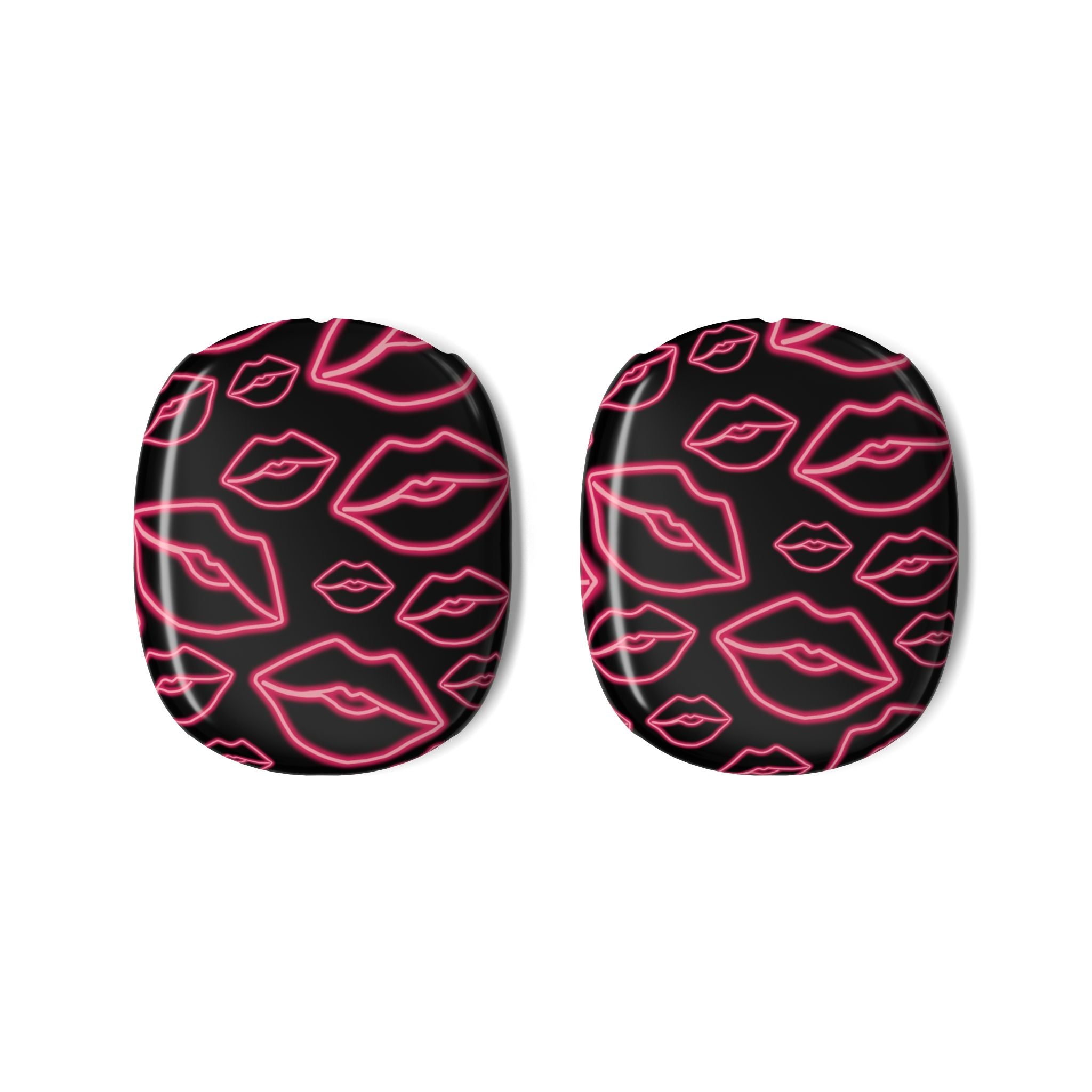 Neon Red Lips Airpods Max Case