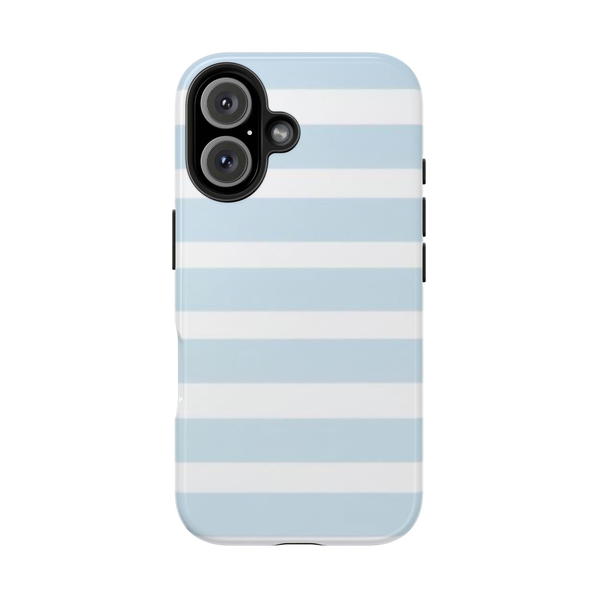 Light Blue Striped Phone Case