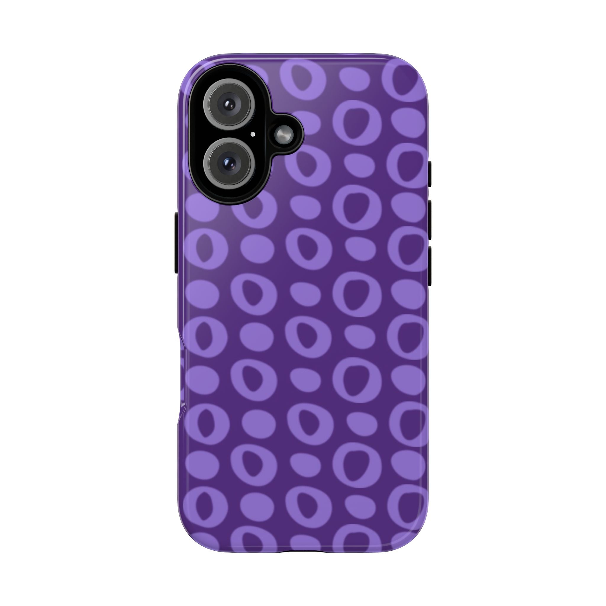 Purple Dots and Circles Phone Case