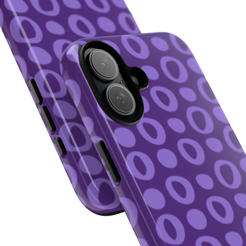 Purple Dots and Circles Phone Case