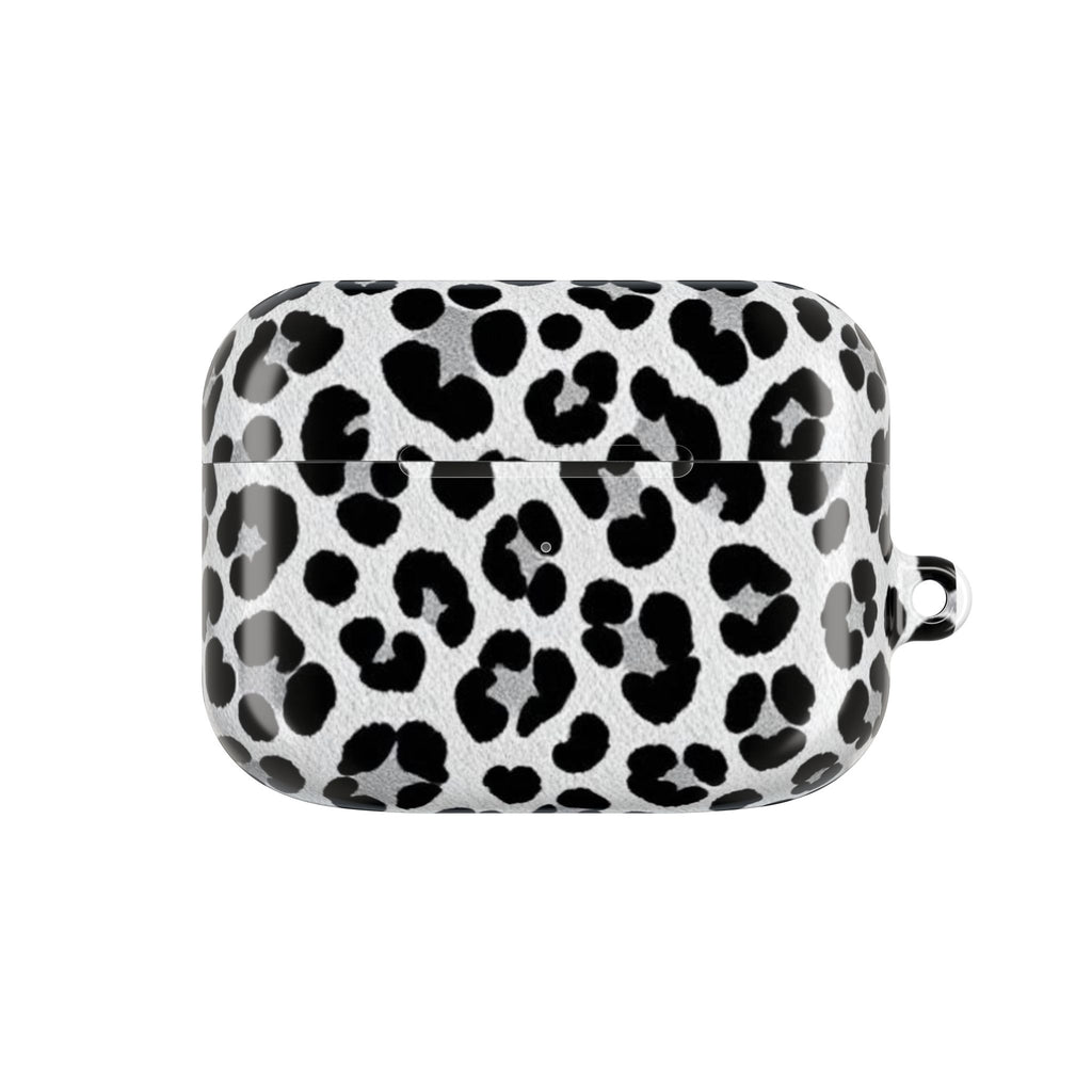 Black Leopard Print Airpods Case