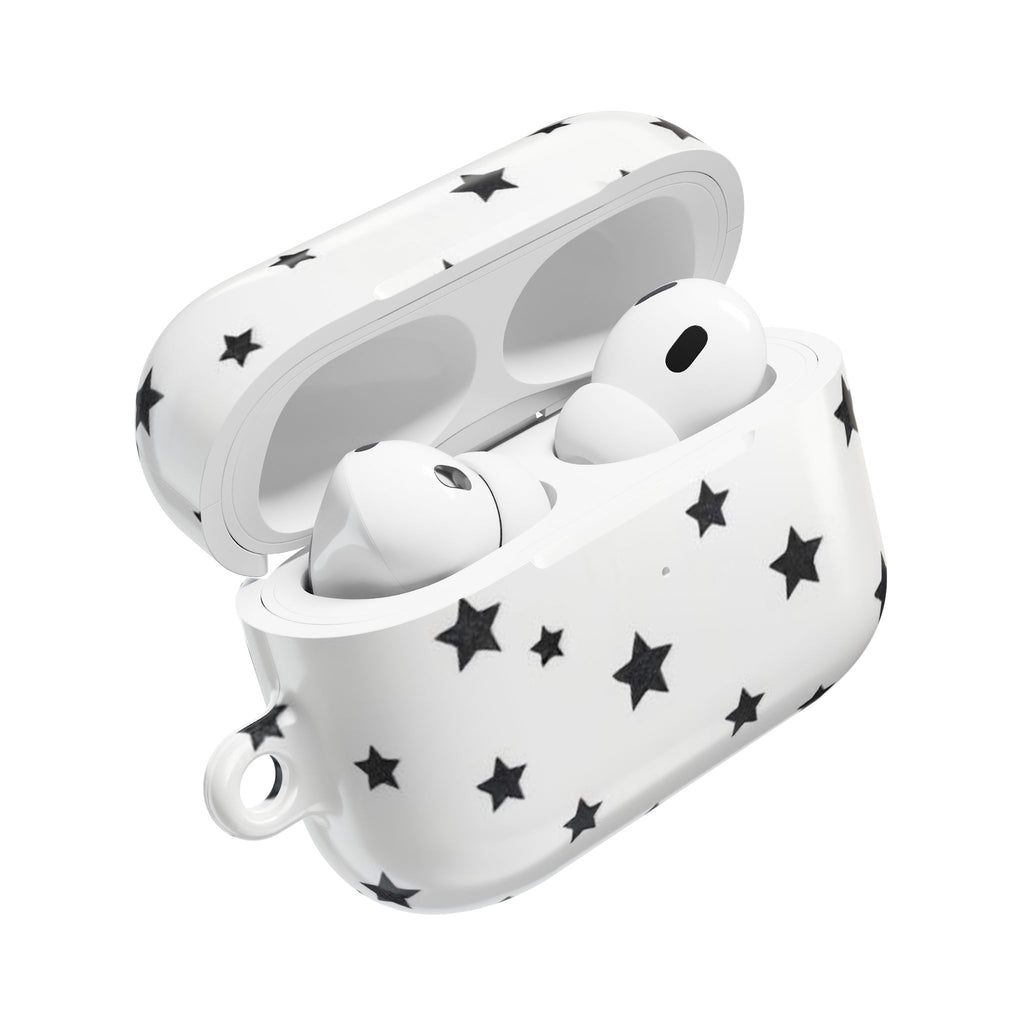 Black Stars Airpods Case