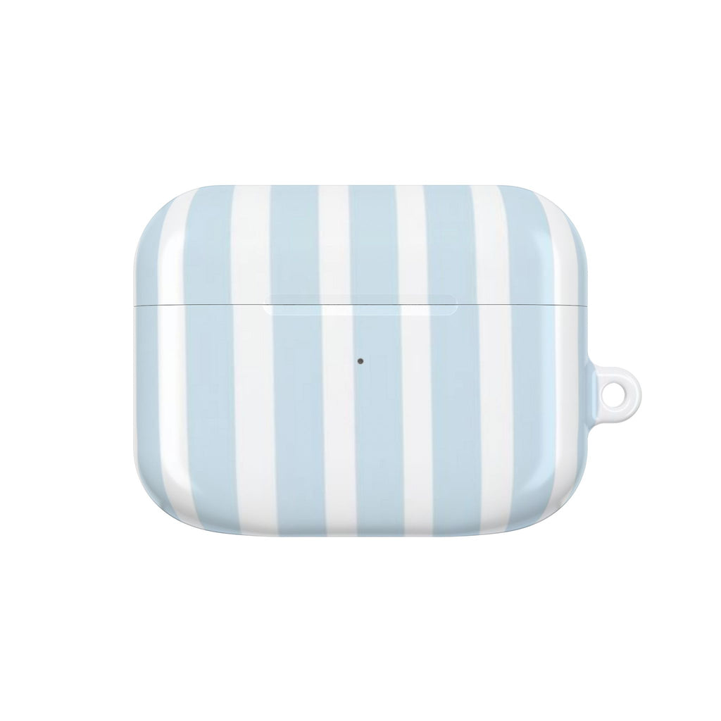 Light Blue Striped AirPods Case