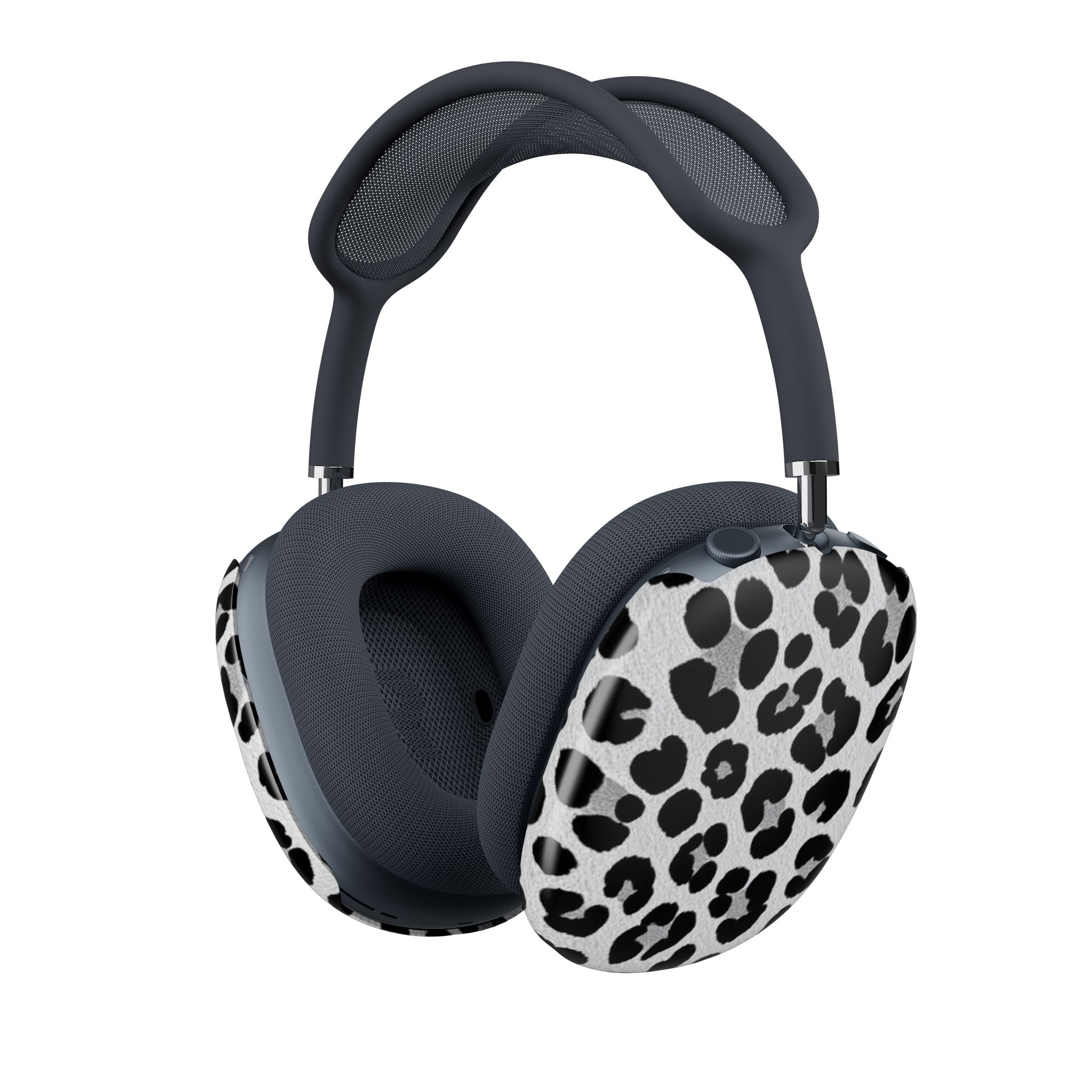 Black Cheetah Print Airpods Max Case