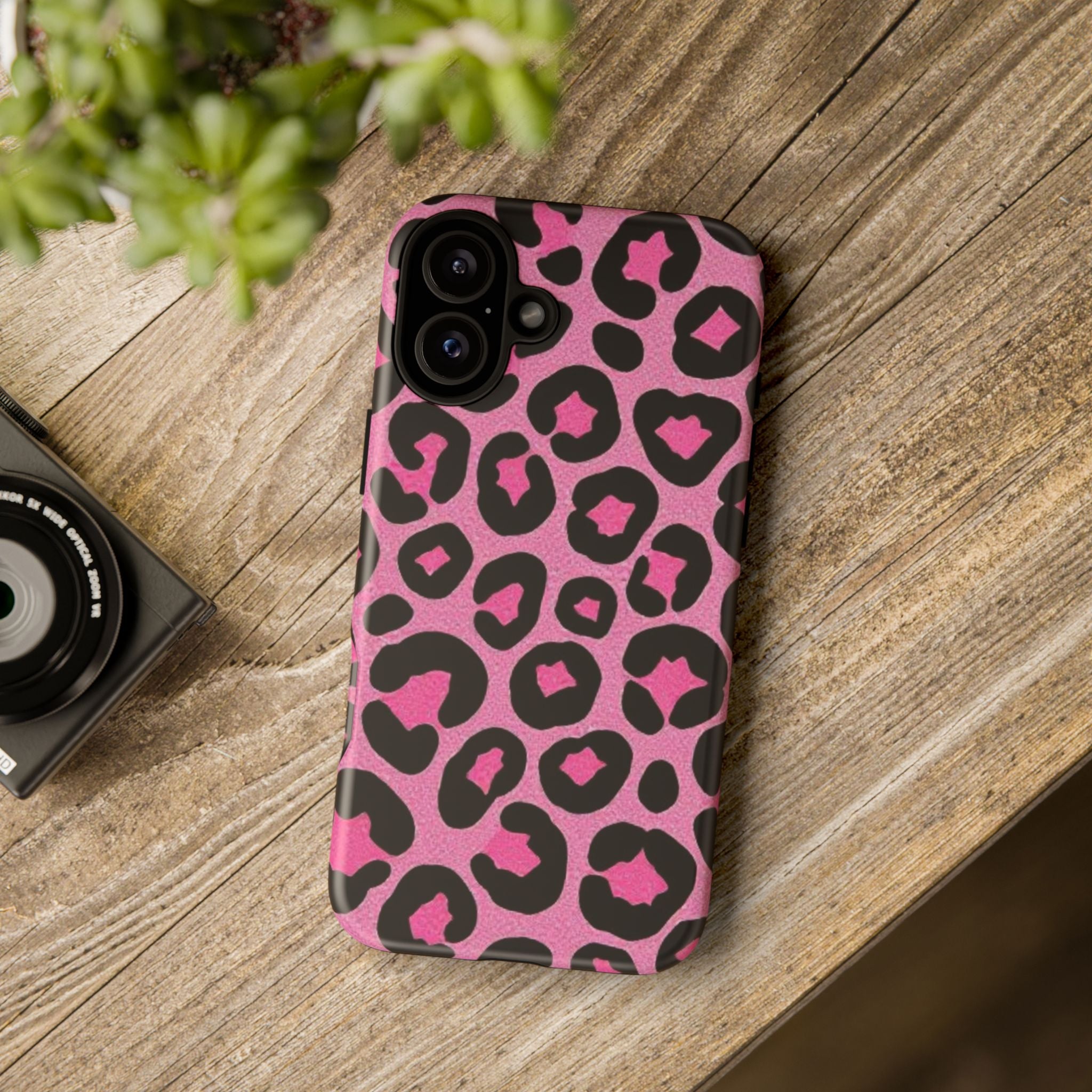 Pink Leopard Print Phone Case