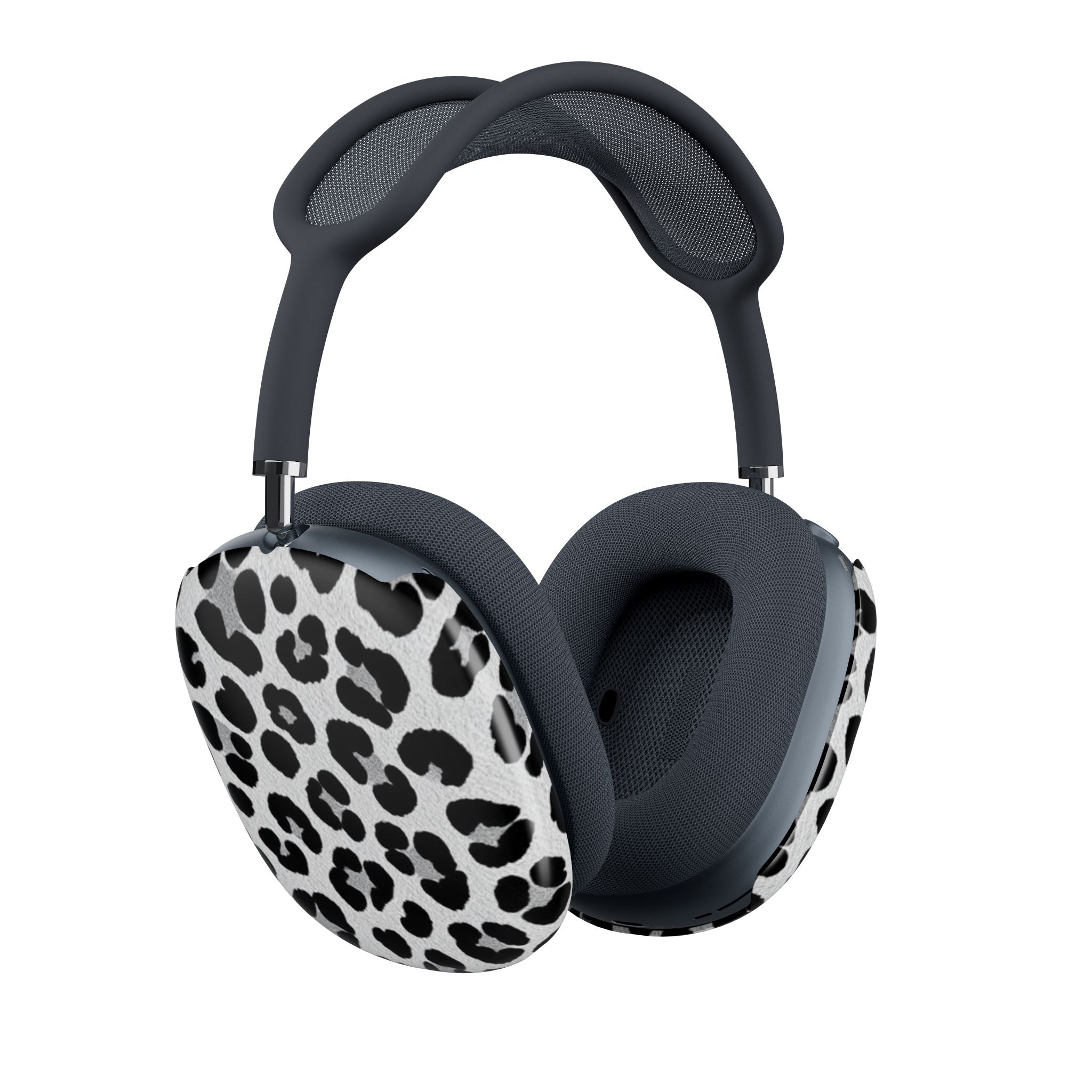 Black Cheetah Print Airpods Max Case