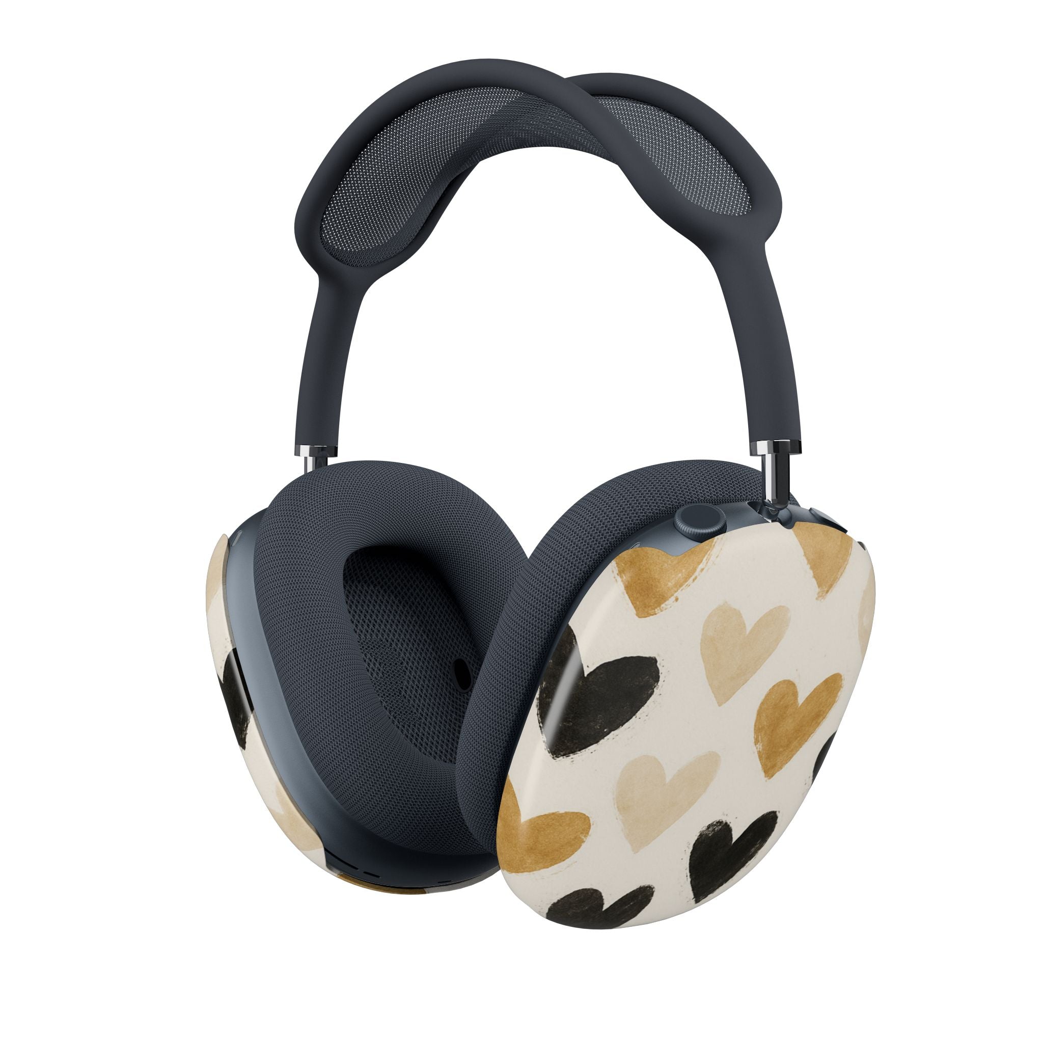 Beige Hearts Airpods Max Case