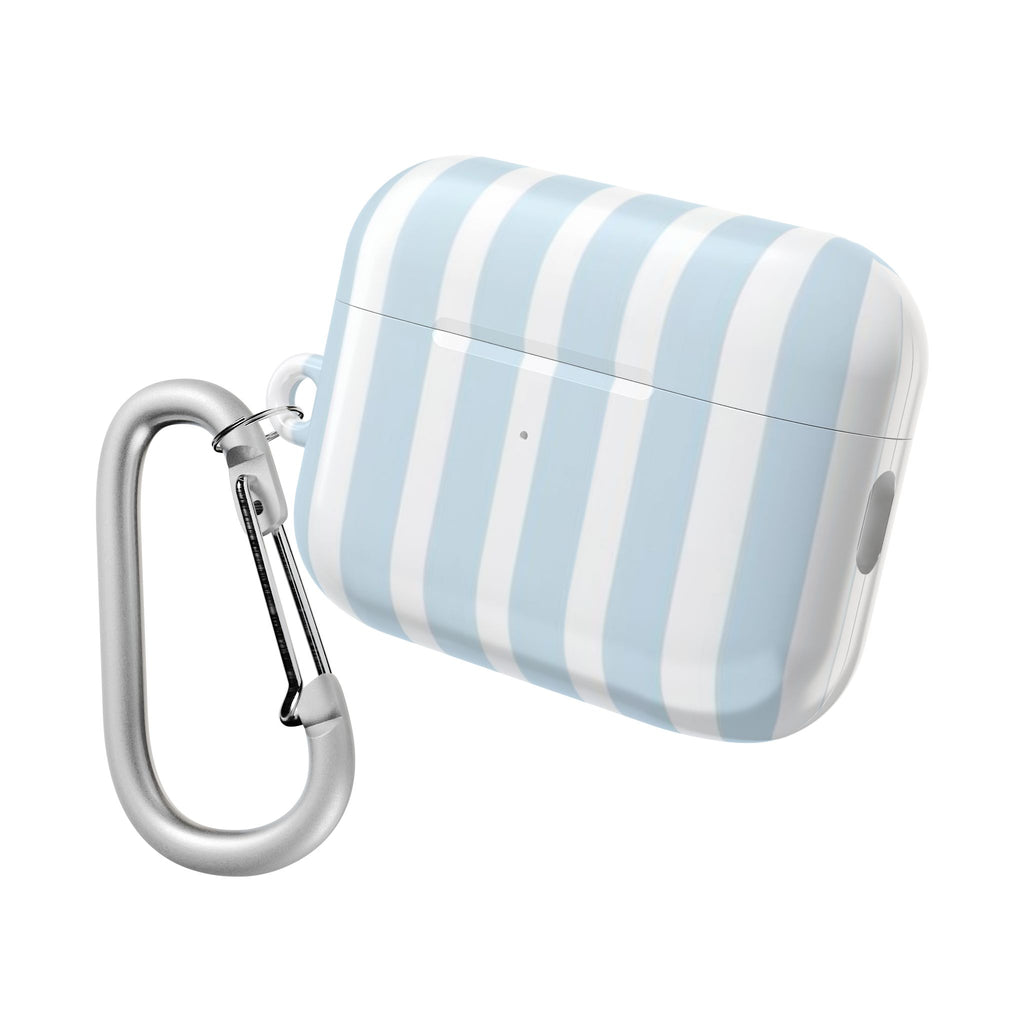 Light Blue Striped AirPods Case