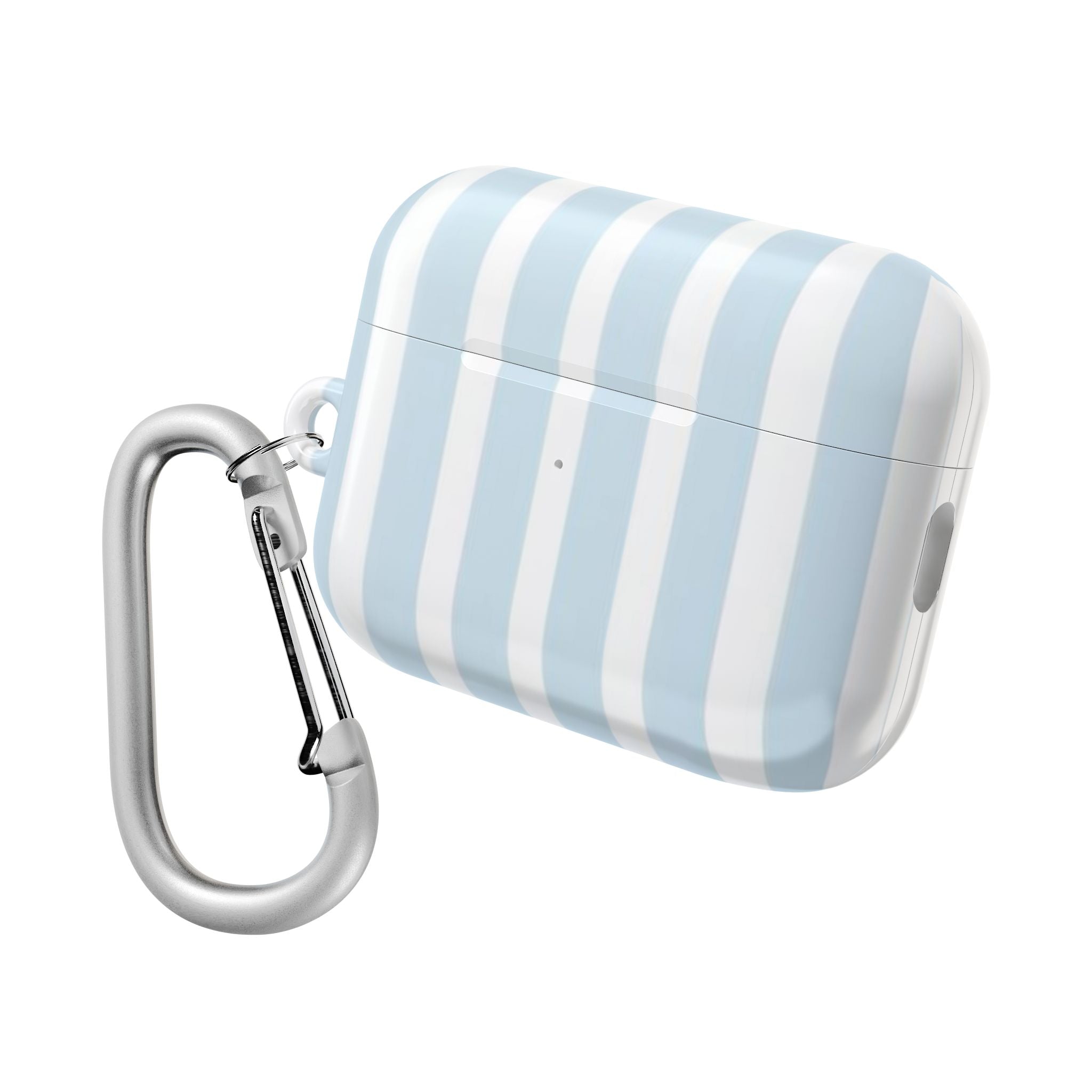 Light Blue Striped AirPods Case