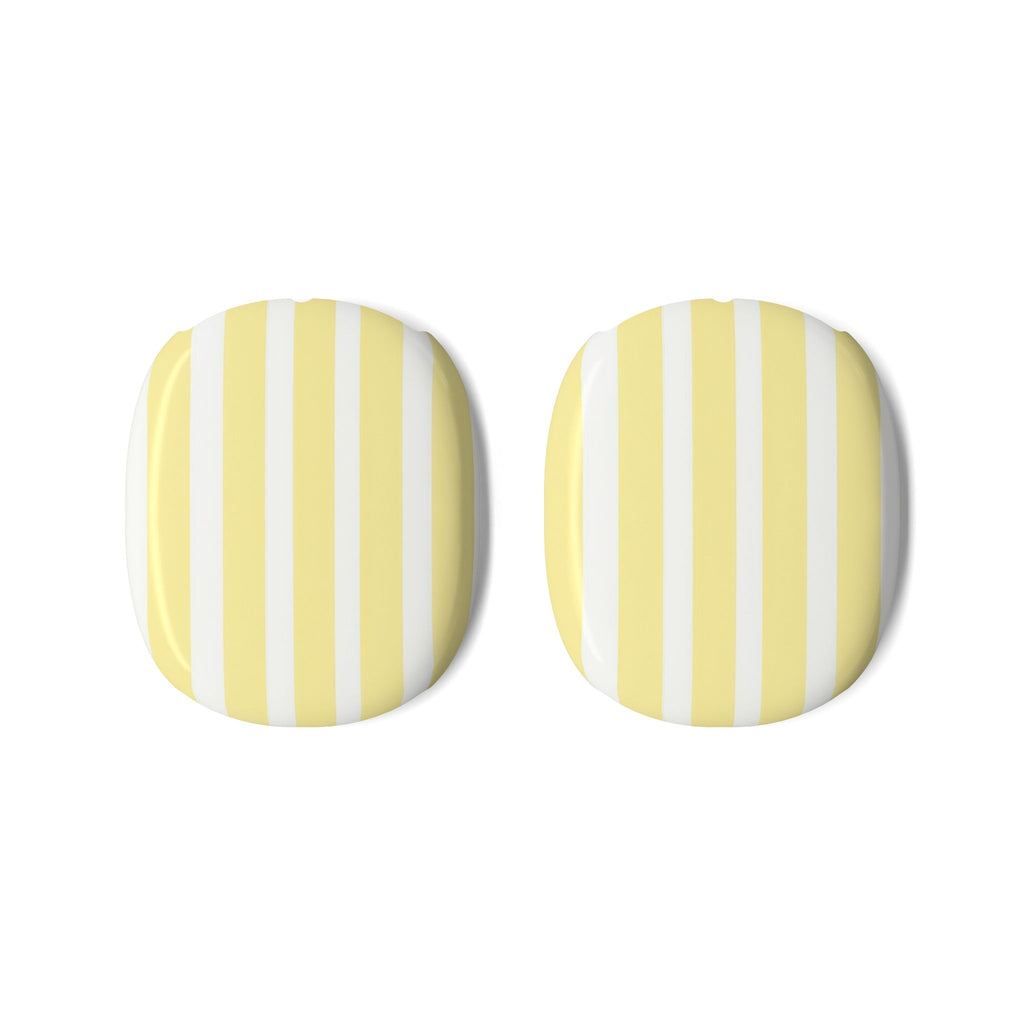 Butter Yellow Striped Airpods Max Case