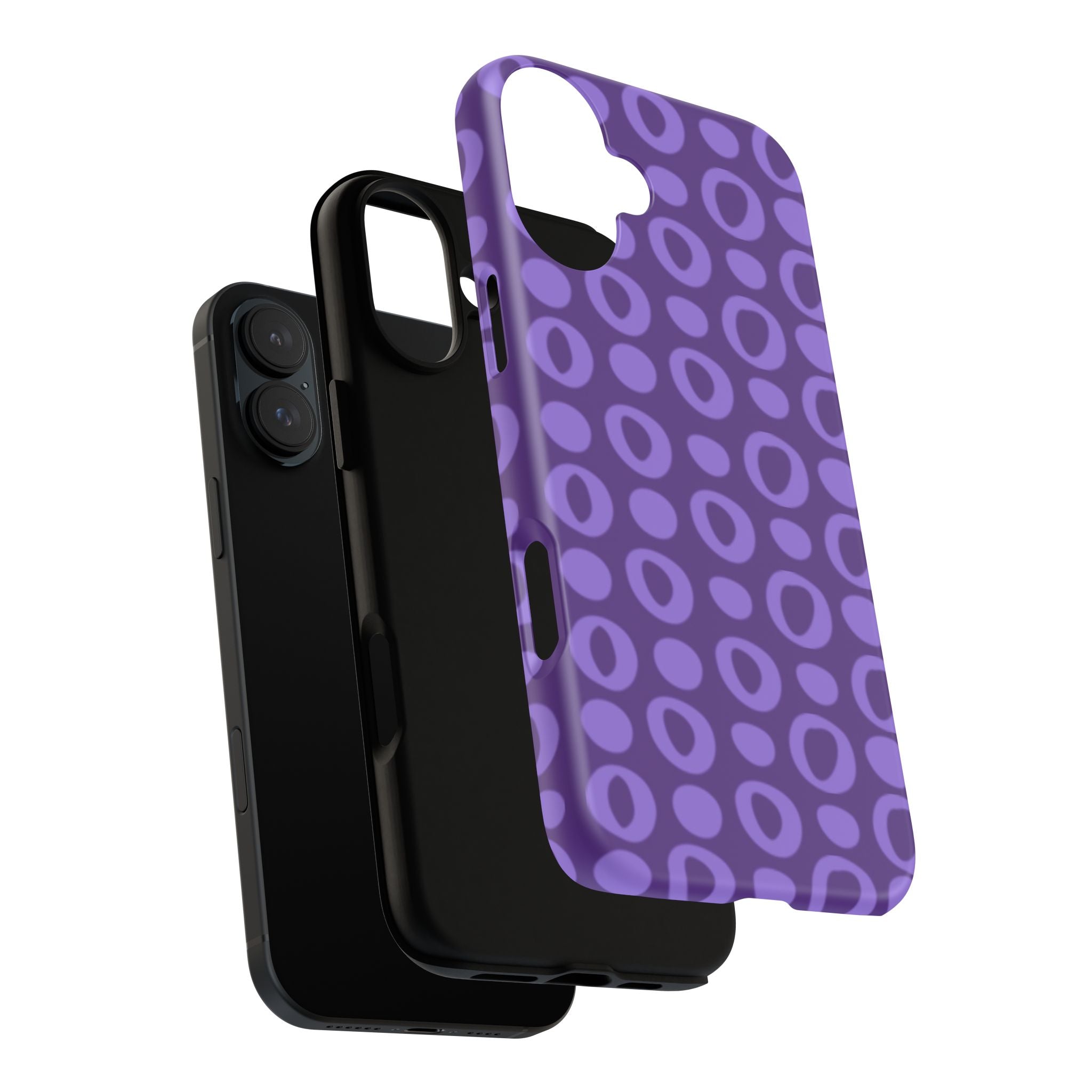 Purple Dots and Circles Phone Case