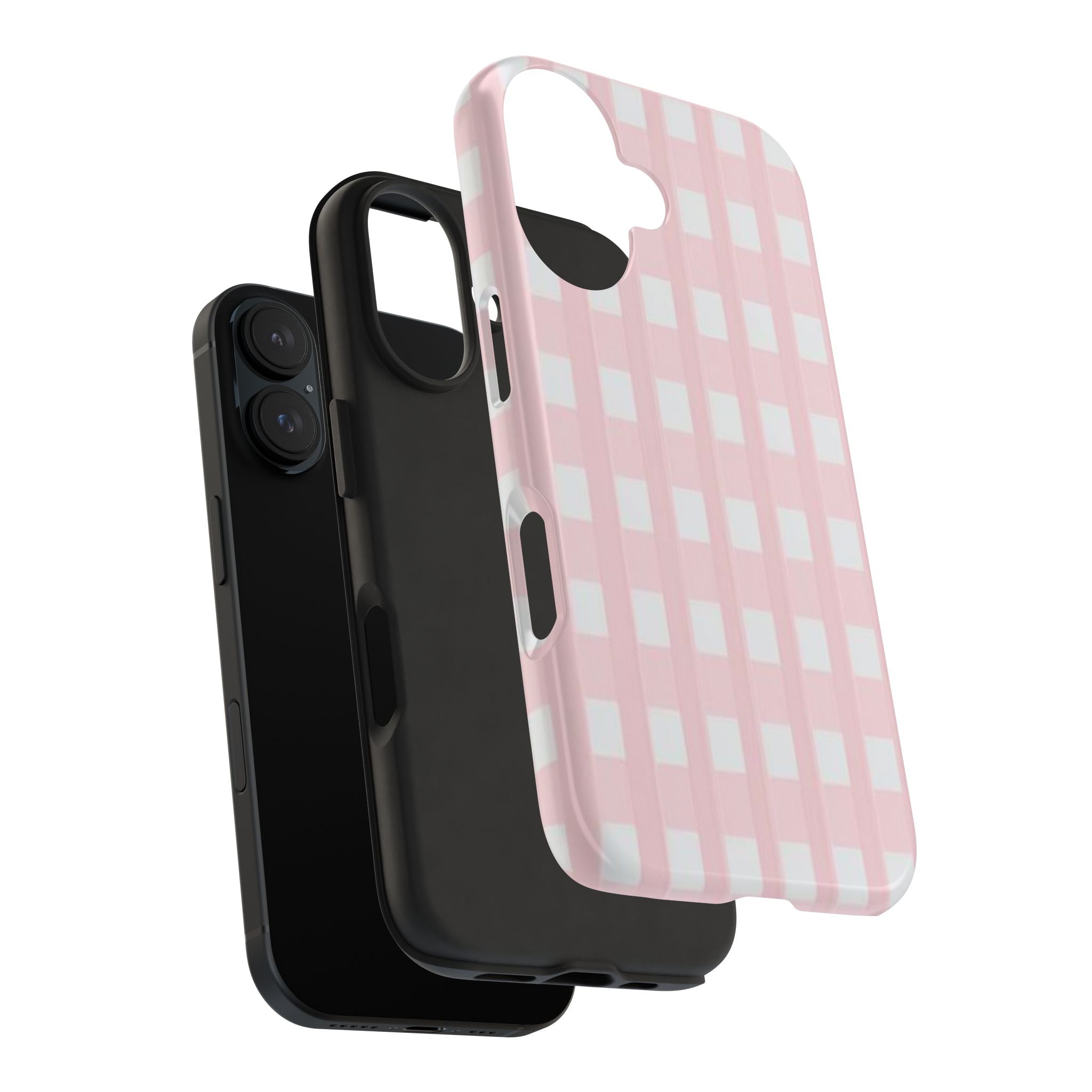 Light Pink Checkered Phone Case