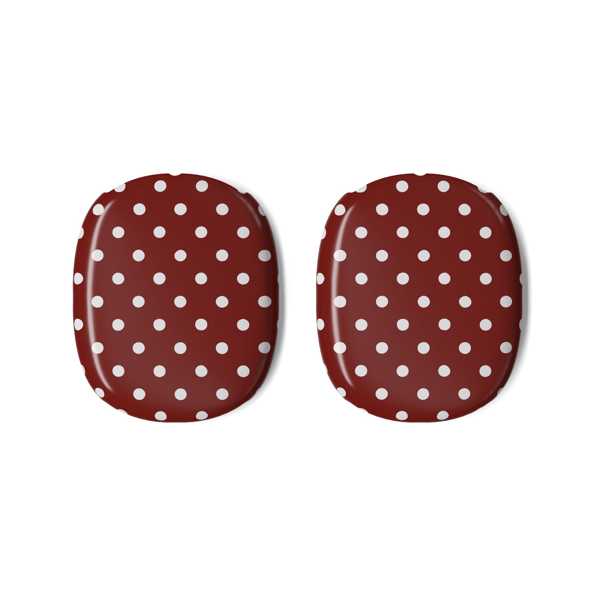 Dark Red Polka Dot Airpods Max Case