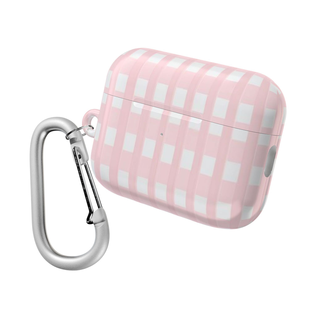 Pink Gingham AirPod Case